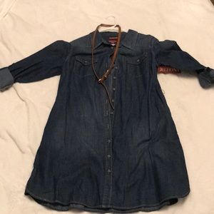 Denim button down dress. XXL